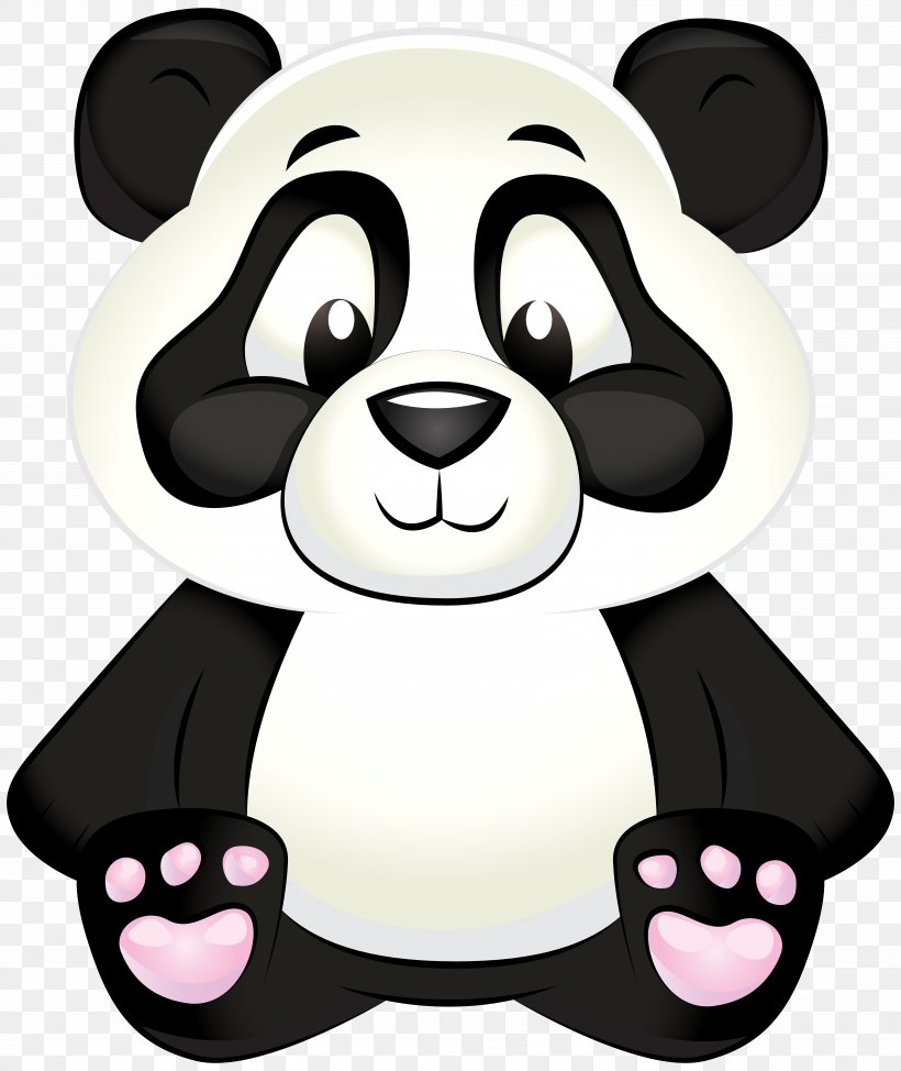 Giant Panda Bear Clip Art, PNG, 6734x8000px, Giant Panda, Bear, Carnivoran, Cartoon, Cuteness Download Free