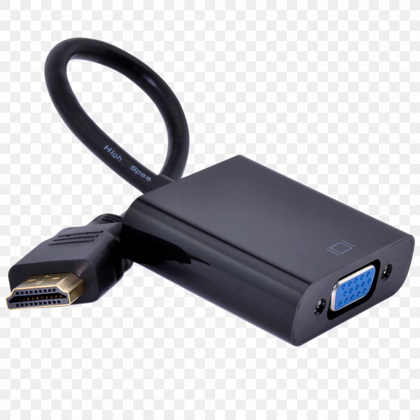 Laptop VGA Connector HDMI Adapter Electrical Cable, PNG, 1000x1000px, Laptop, Ac Adapter, Adapter, Cable, Component Video Download Free