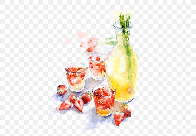 Watercolor Painting Food Illustrator Illustration, PNG, 500x568px, Watercolor Painting, Art, Artist, Behance, Cocktail Garnish Download Free