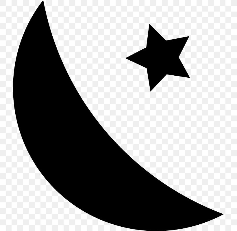 Star And Crescent Moon Clip Art, PNG, 729x800px, Star And Crescent, Astronomy, Black And White, Crescent, Earth Download Free