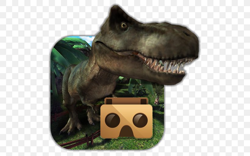 Jurassic VR, PNG, 512x512px, Jurassic Vr Google Cardboard, Android, Dinosaur, Extinction, Fauna Download Free