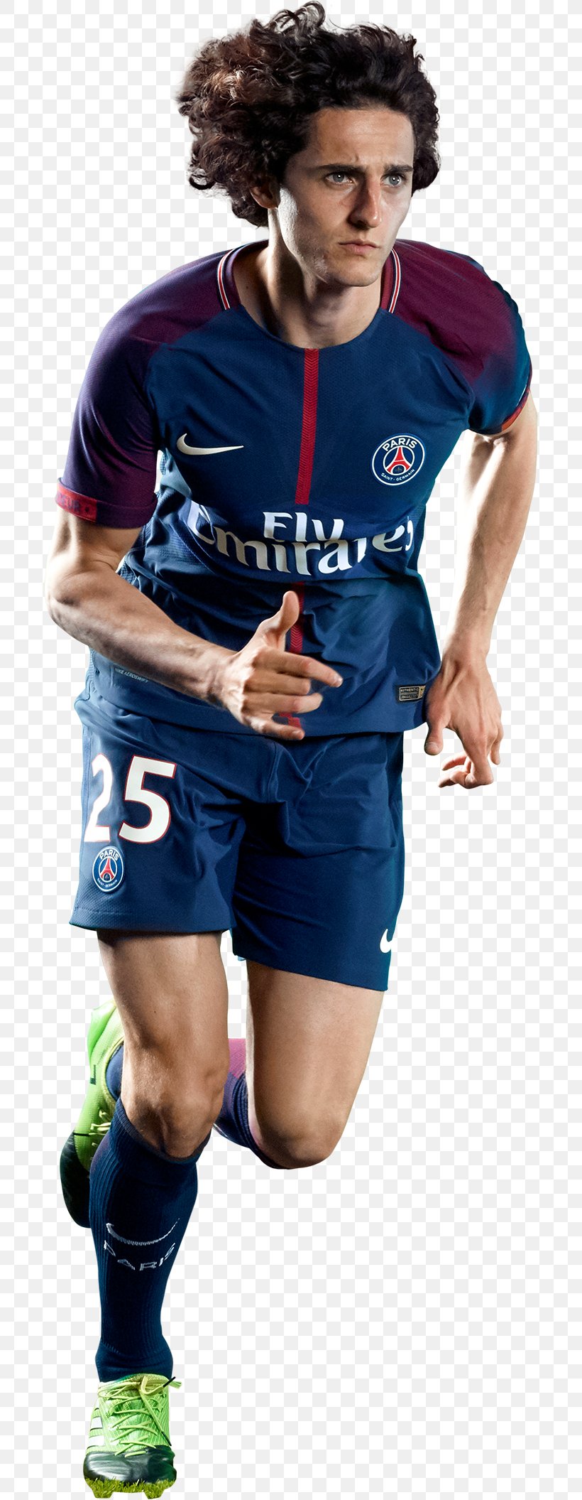 Adrien Rabiot Paris Saint-Germain F.C. 2017–18 UEFA Champions League Rendering, PNG, 698x2111px, Adrien Rabiot, Electric Blue, Football, Footwear, Jersey Download Free