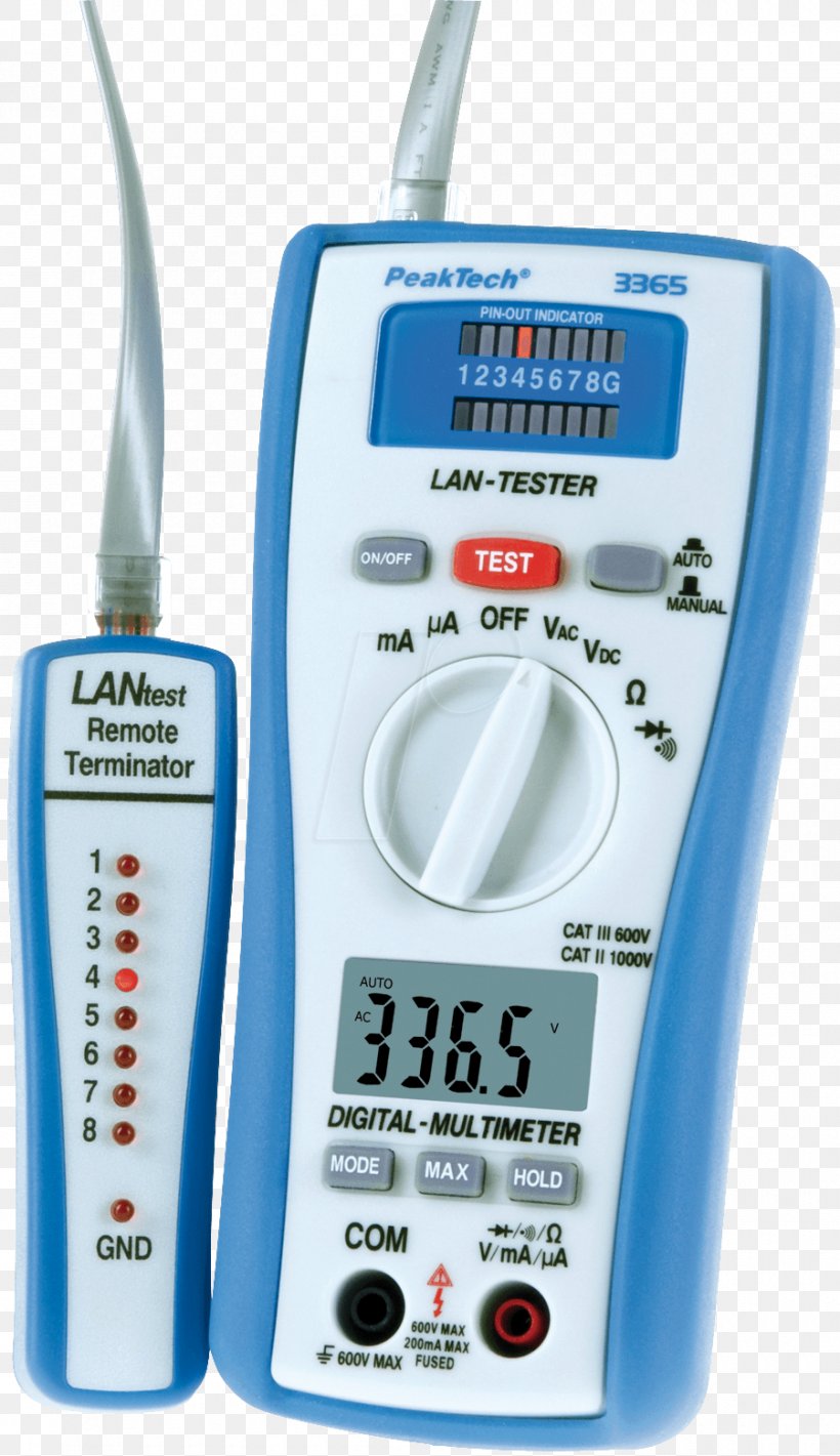 Electronics Digital Multimeter Local Area Network Electrical Cable, PNG, 900x1560px, Electronics, Cable Tester, Computer Network, Current Clamp, Digital Data Download Free