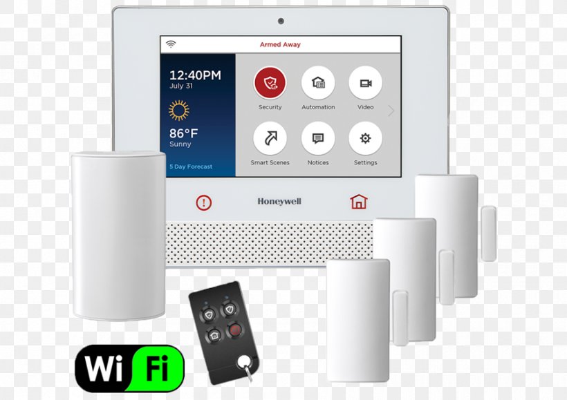 Honeywell Lyric Home Automation Security Alarms & Systems Thermostat, PNG, 900x636px, Honeywell, Alarm Device, Electronics, Electronics Accessory, Hardware Download Free