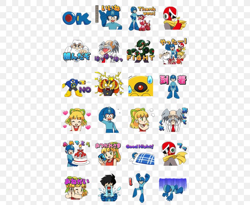 Sticker Mega Man 2 LINE Hello Kitty Mega Man X, PNG, 420x673px, Sticker, Area, Art, Cartoon, Case Closed Download Free