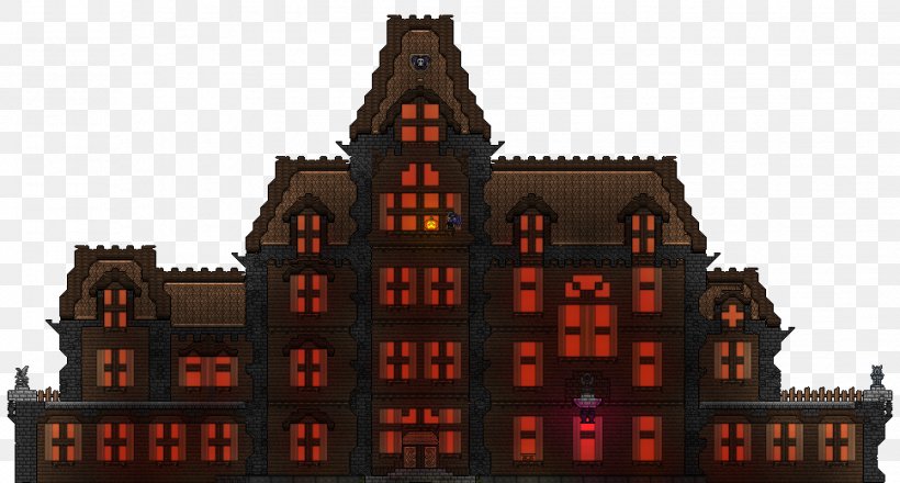Terraria Haunted House Image Roof, PNG, 1936x1040px, Terraria, Architecture, Building, Facade, Haunted House Download Free