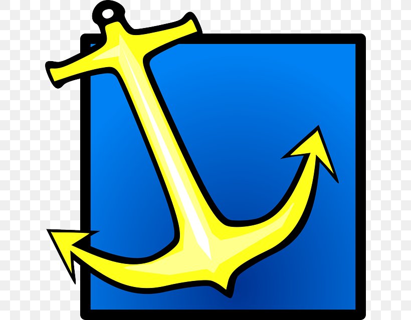 Anchor Desktop Wallpaper Clip Art, PNG, 640x639px, Anchor, Maritime Transport, Stockless Anchor, Symbol, Yellow Download Free