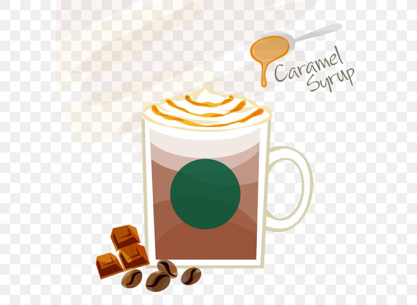 Coffee Starbucks Espresso Cafe Caramel Macchiato, PNG, 600x600px, Coffee, Cafe, Caffeine, Caramel Macchiato, Cocoa Solids Download Free