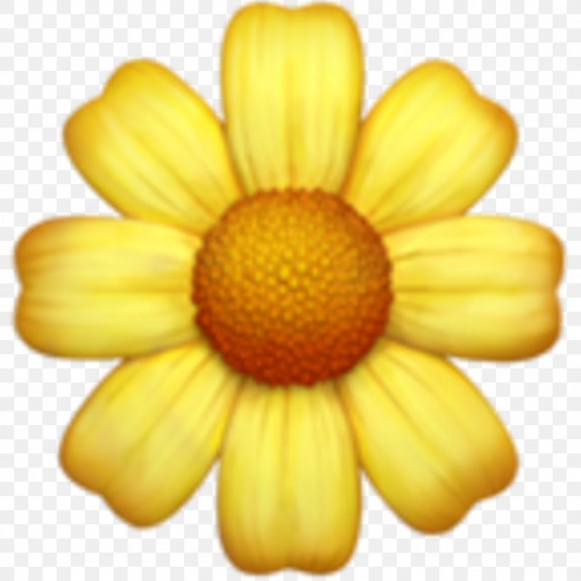 Emoji Sticker Flower, PNG, 1024x1024px, Emoji, Chrysanths, Daisy Family, Emoji Movie, Emojipedia Download Free