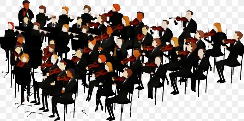 People Social Group Orchestra Musical Ensemble Choir, PNG, 1000x496px, Watercolor, Bandleader, Choir, Crowd, Music Download Free