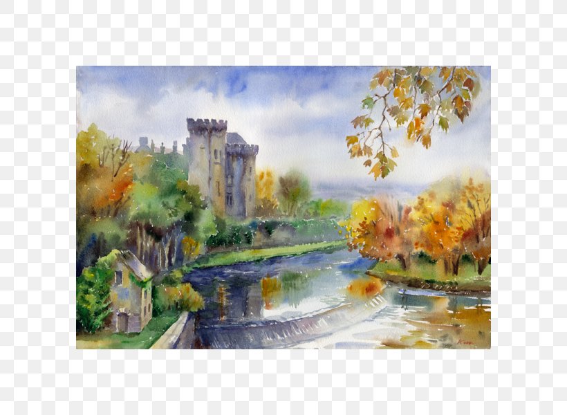 Watercolor Painting Rock Of Cashel Galway Art, PNG, 600x600px, Painting, Acrylic Paint, Art, Artist, Artwork Download Free