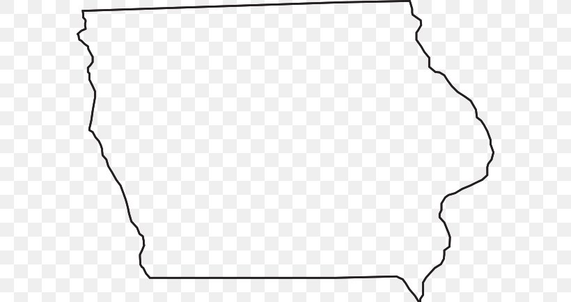 Iowa Blank Map Clip Art, PNG, 600x434px, Iowa, Area, Black, Black And White, Blank Map Download Free