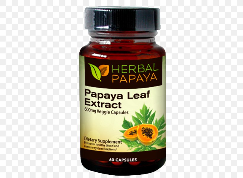 Dietary Supplement Papaya Leaf Extract Juice, PNG, 480x600px, Dietary Supplement, Amygdalin, Anorectic, Capsule, Diet Download Free