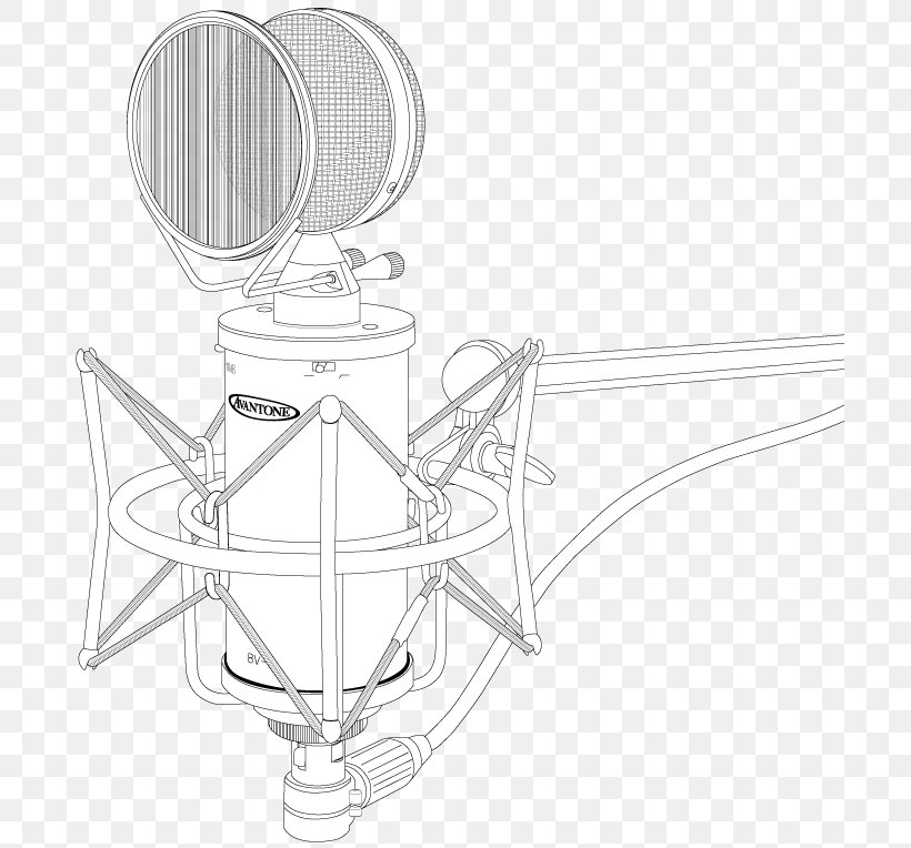 Microphone Product Design Line Art, PNG, 700x764px, Microphone, Audio, Audio Equipment, Black And White, Drawing Download Free