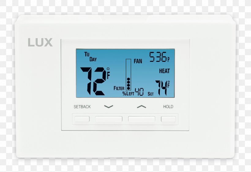 Programmable Thermostat Lux P621U Lux TX1500U Product, PNG, 1800x1235px, Thermostat, Computer Programming, Electronics, Hardware, Heat Download Free