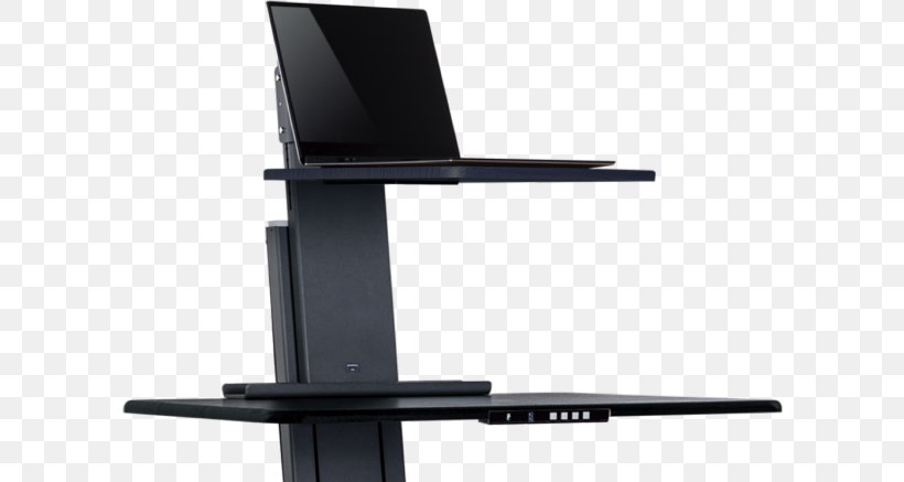 Standing Desk Office & Desk Chairs Computer, PNG, 600x437px, Standing Desk, Chair, Computer, Computer Monitor Accessory, Computer Monitors Download Free