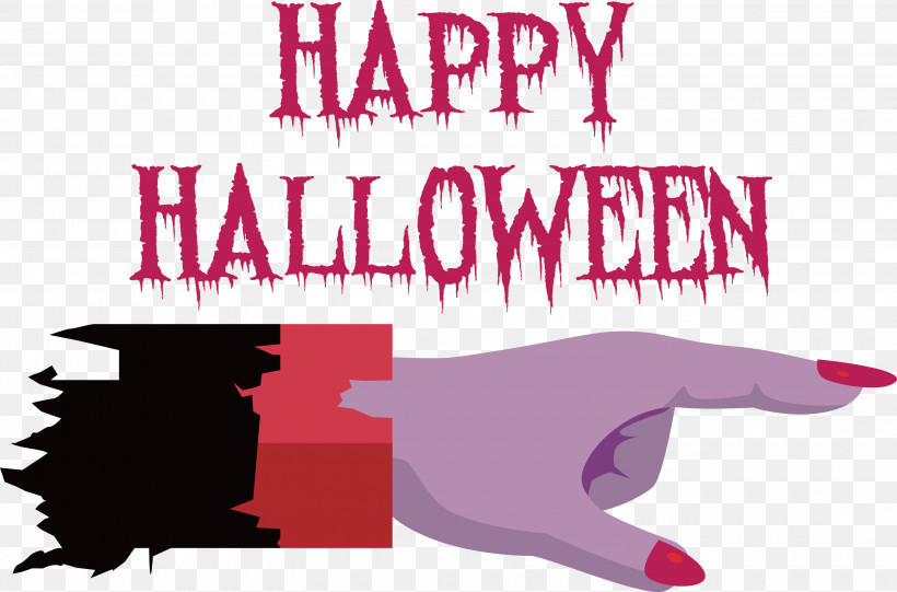 Happy Halloween, PNG, 3000x1982px, Happy Halloween, Logo, Meter Download Free