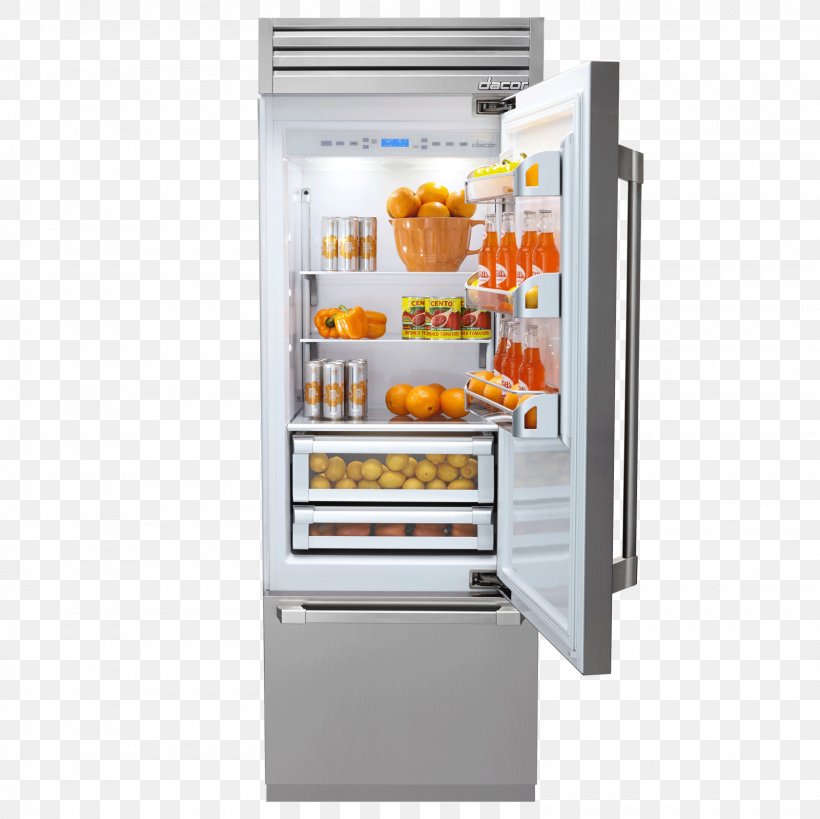 Refrigerator Dacor Freezers Home Appliance Kitchen, PNG, 1600x1600px, Refrigerator, Cabinetry, Cooking Ranges, Cubic Foot, Dacor Download Free