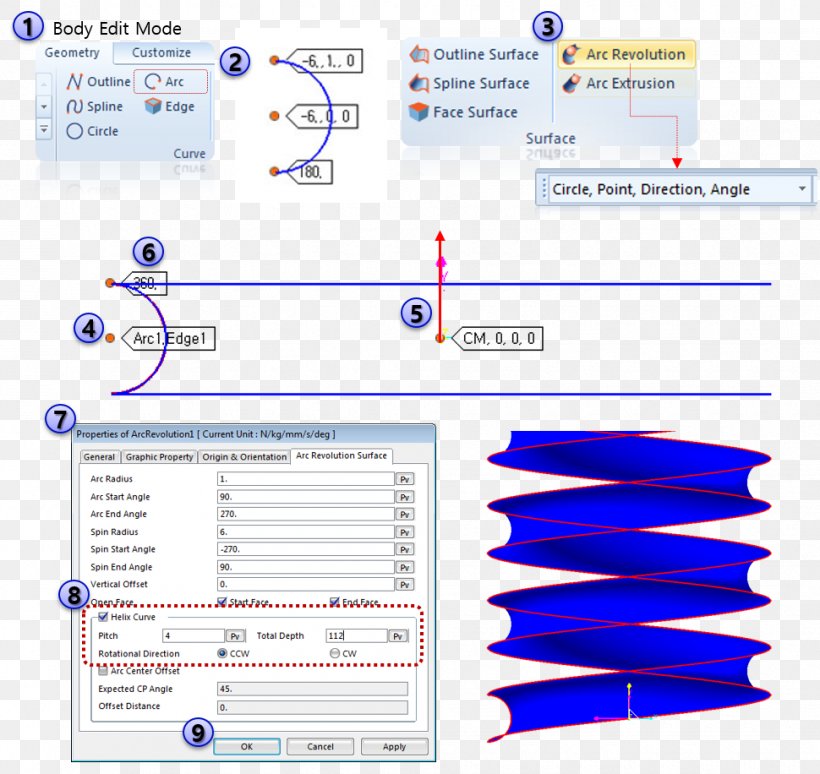 Surface Of Revolution Geometry Arc Point Helix, PNG, 970x916px, Surface Of Revolution, Arc, Area, Ball Bearing, Ball Screw Download Free