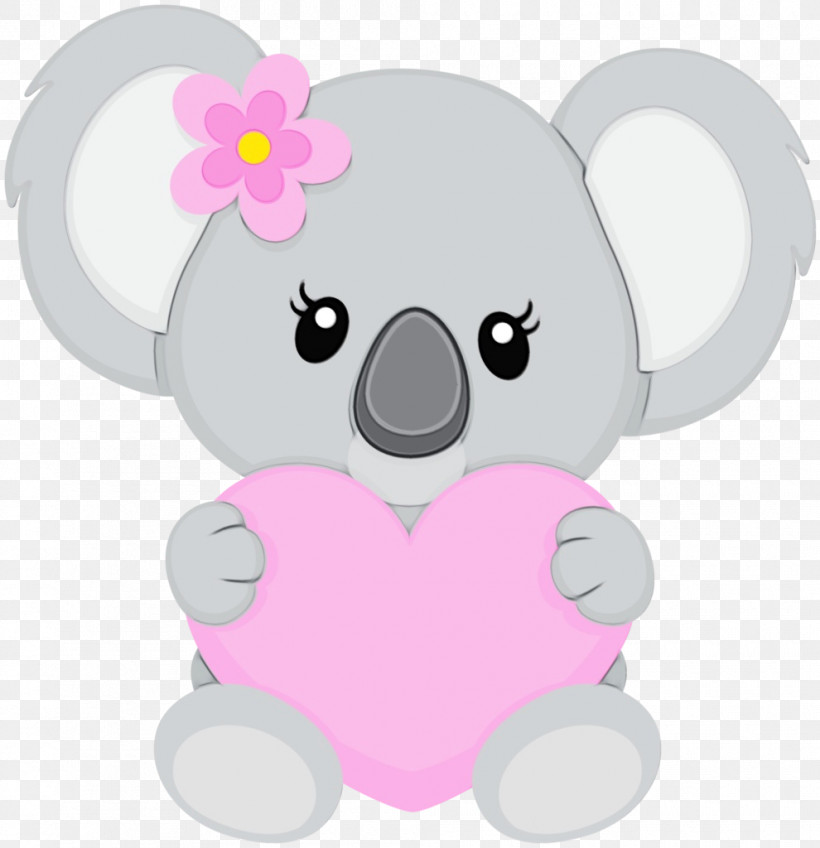 Teddy Bear, PNG, 990x1024px, Watercolor, Cartoon, Elephant, Heart, Koala Download Free