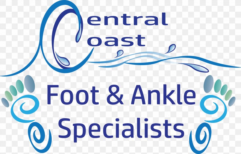 Central Coast Foot & Ankle Specialists Central Coast Foot & Ankle Specialists Logo Brand, PNG, 2943x1887px, Ankle, Area, Blue, Brand, Com Download Free