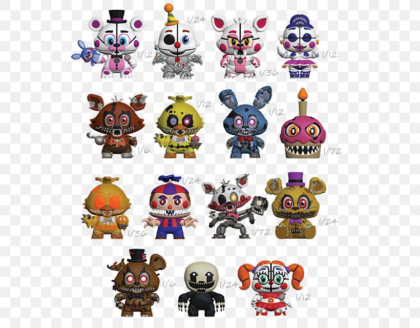 Five Nights At Freddy's: Sister Location Five Nights At Freddy's: The Twisted Ones Ultimate Custom Night Five Nights At Freddy's 4 Funko, PNG, 640x640px, Watercolor, Cartoon, Flower, Frame, Heart Download Free