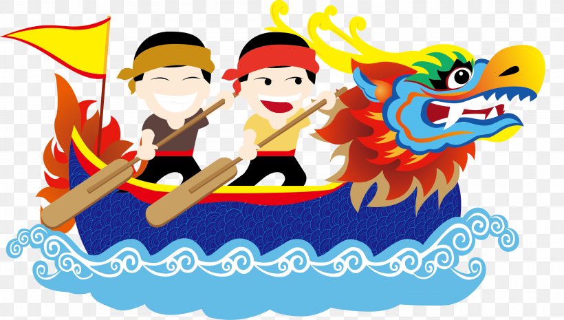 Dragon Boat Festival Clip Art, PNG, 2964x1681px, Dragon Boat, Art, Bateaudragon, Boat, Cartoon Download Free
