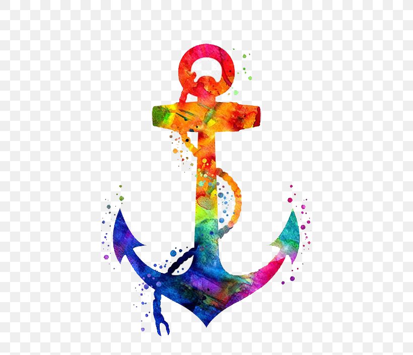 Anchor Drawing Watercolor Painting Coloring Book, PNG, 564x705px, Anchor, Art, Color, Coloring Book, Drawing Download Free