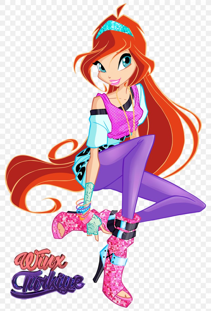 Bloom Stella Musa Tecna Winx Club: Rocks The World, PNG, 1041x1536px, Watercolor, Cartoon, Flower, Frame, Heart Download Free