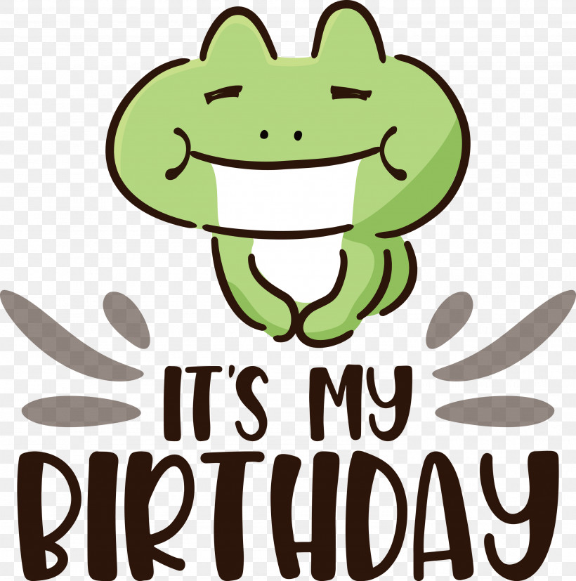 My Birthday Happy Birthday, PNG, 2972x3000px, My Birthday, Behavior, Cartoon, Frogs, Happiness Download Free