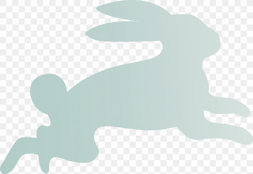 Rabbit Hare Rabbits And Hares Silhouette Tail, PNG, 3000x2069px, Easter Bunny, Animal Figure, Animation, Easter Day, Hare Download Free