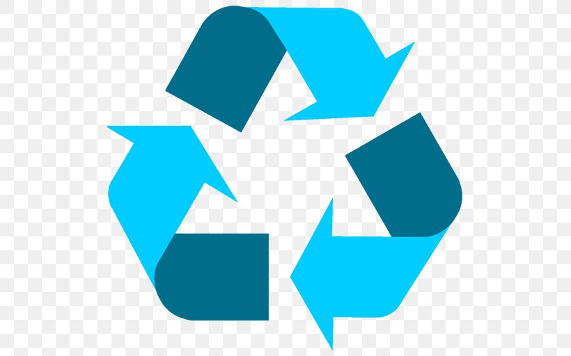 Recycling Symbol Paper Plastic Recycling Bin, PNG, 512x512px, Recycling Symbol, Aqua, Area, Blue, Brand Download Free