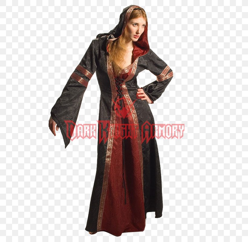 Robe Middle Ages Dress Clothing Hood, PNG, 800x800px, Robe, Buckle, Cape, Cloak, Clothing Download Free