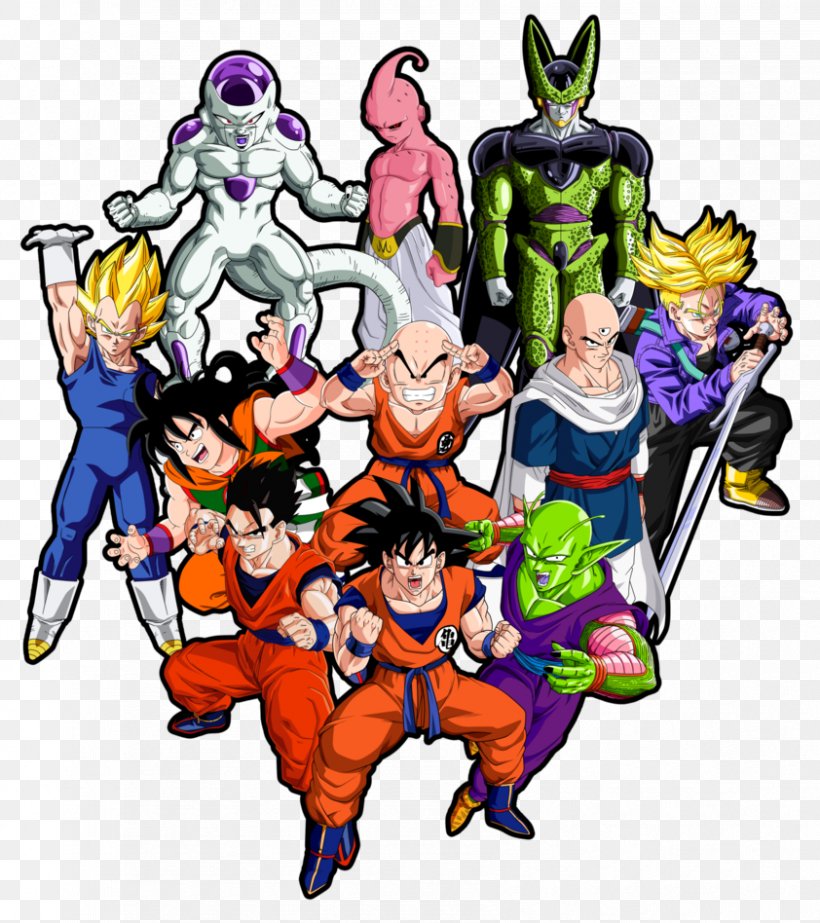 Goku Vegeta Gohan Majin Buu Cell, PNG, 842x948px, Goku, Art, Cartoon, Cell, Dragoi Ilunak Download Free