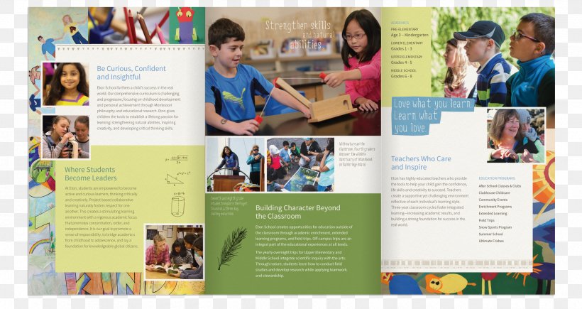 Montessori Education Student School Advertising, PNG, 2500x1327px, Education, Advertising, Brochure, Educational Accreditation, Eton School Download Free