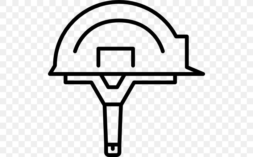 Hard Hats Helmet Building Clip Art, PNG, 512x512px, Hard Hats, Architectural Engineering, Area, Baustelle, Black And White Download Free