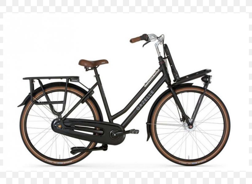Gazelle Freight Bicycle Electric Bicycle Cycling, PNG, 800x600px, Gazelle, Bicycle, Bicycle Accessory, Bicycle Drivetrain Part, Bicycle Frame Download Free