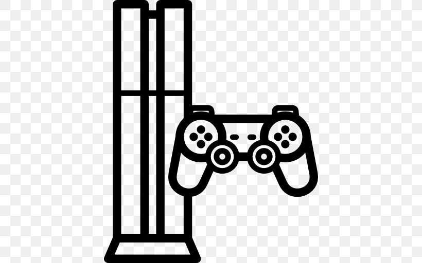 Joystick Video Game Consoles, PNG, 512x512px, Joystick, Area, Black, Black And White, Computer Download Free