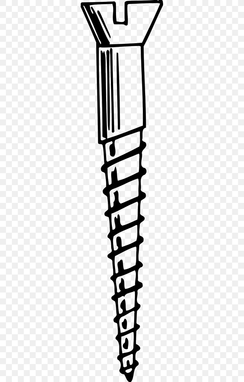 Screw Thread Threading Drawing, PNG, 640x1280px, Screw, Augers, Baseball Equipment, Black, Black And White Download Free