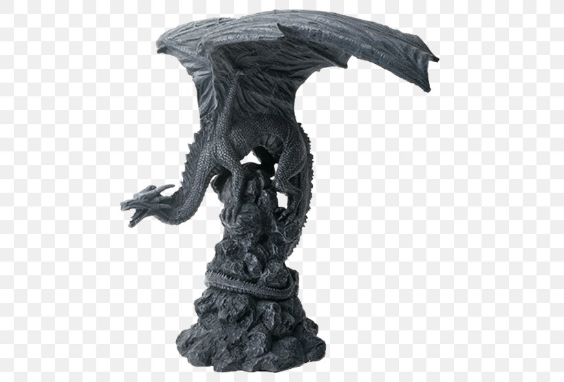 The Dragon Fantasy Sculpture Figurine, PNG, 555x555px, Dragon, Abraxas, Black And White, Collectable, Fantasy Download Free