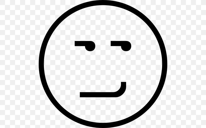Emoticon Happiness Smiley, PNG, 512x512px, Emoticon, Area, Black And White, Emoji, Emotion Download Free