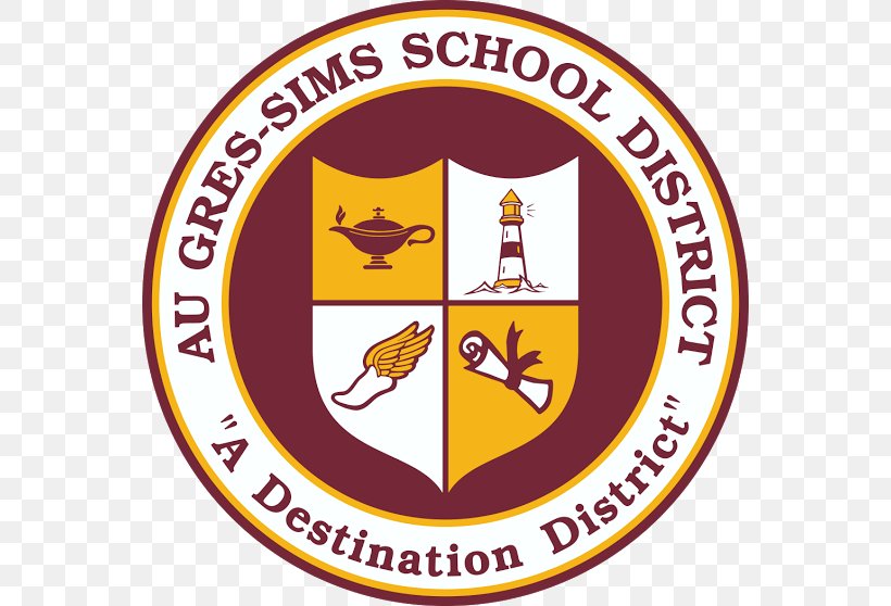 Au Gres-Sims Elementary School Finance & Tribal Economies Conference Super Early Bird Ali's Up North, PNG, 558x558px, School, Area, Brand, College, Crest Download Free