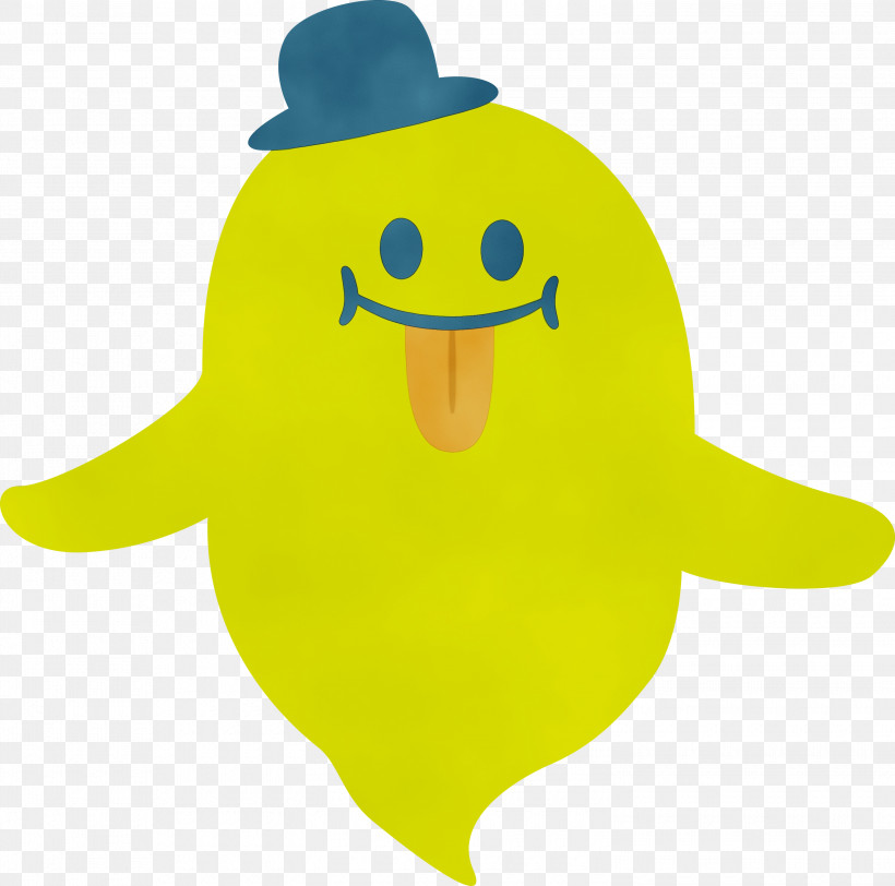 Birds Yellow Smiley Beak Headgear, PNG, 3000x2971px, Ghost, Beak, Biology, Birds, Cartoon Download Free