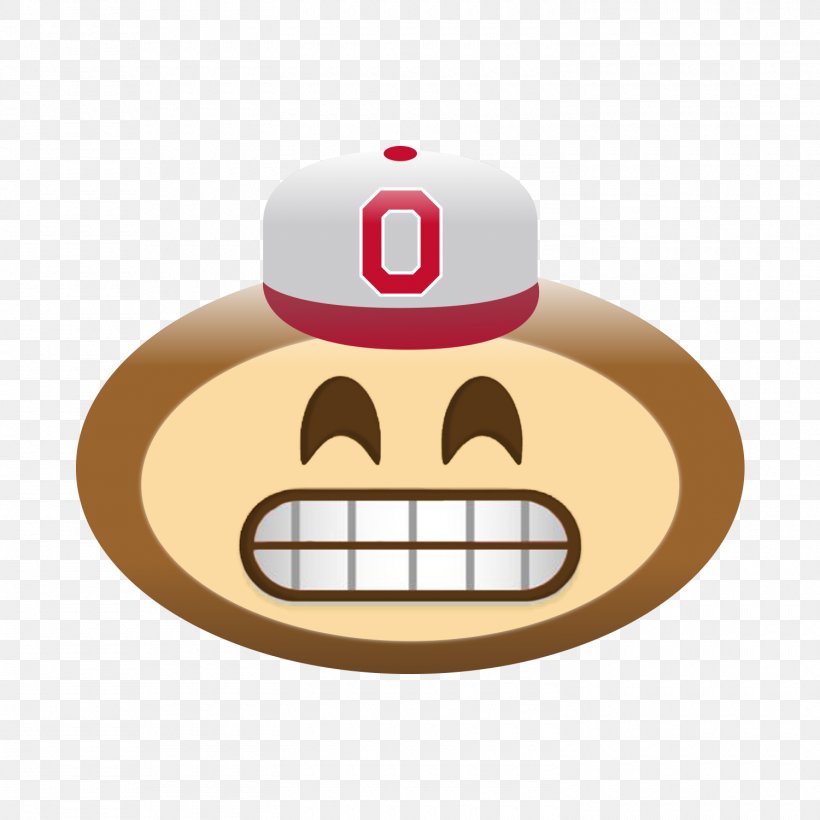 Ohio State University Ohio State Buckeyes Football Brutus Buckeye Emoji Clip Art, PNG, 1500x1500px, Ohio State University, Baseball, Block O, Brutus Buckeye, Emoji Download Free