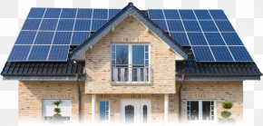 House - Solar Power Solar Panels Renewable Energy Solar Energy Photovoltaic System PNG