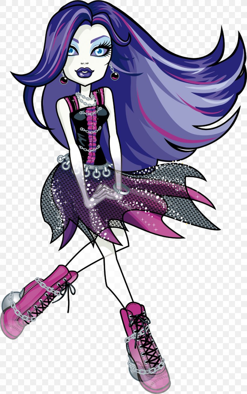 Spectra Vondergeist Ghoul Monster High Doll Frankie Stein, PNG, 1002x1600px, Watercolor, Cartoon, Flower, Frame, Heart Download Free