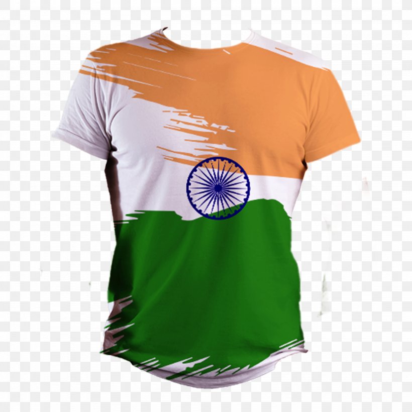 T-shirt Flag Of India Indian Independence Day Indian Independence Movement, PNG, 2048x2048px, Tshirt, Badminton, Ball, Camiseta Transparente, Clothing Download Free