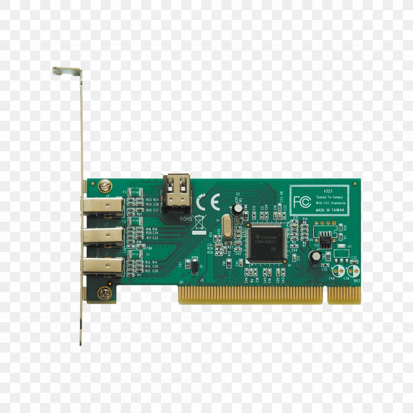 TV Tuner Cards & Adapters Sound Cards & Audio Adapters IEEE 1394 Conventional PCI Computer Port, PNG, 2000x2000px, Tv Tuner Cards Adapters, Computer Component, Computer Hardware, Computer Port, Conventional Pci Download Free