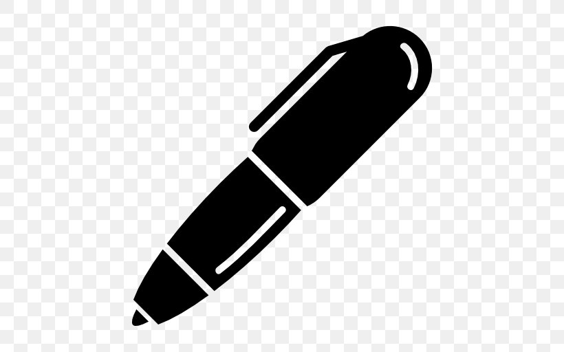 Ballpoint Pen Paper Fountain Pen, PNG, 512x512px, Ballpoint Pen, Black And White, Drawing, Fountain Pen, Logo Download Free