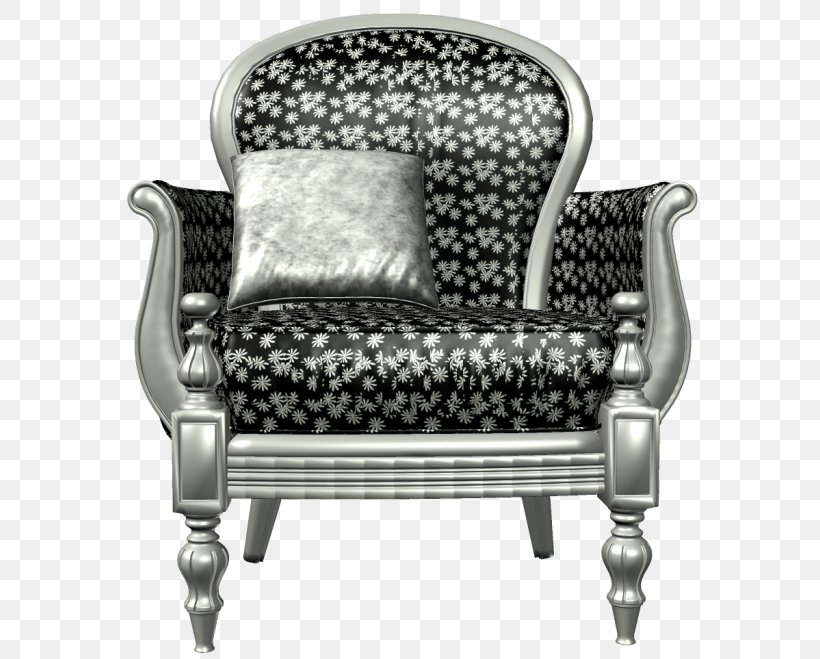 Chair Armrest Couch, PNG, 600x659px, Chair, Armrest, Black And White, Couch, Furniture Download Free